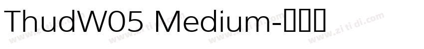 ThudW05 Medium字体转换